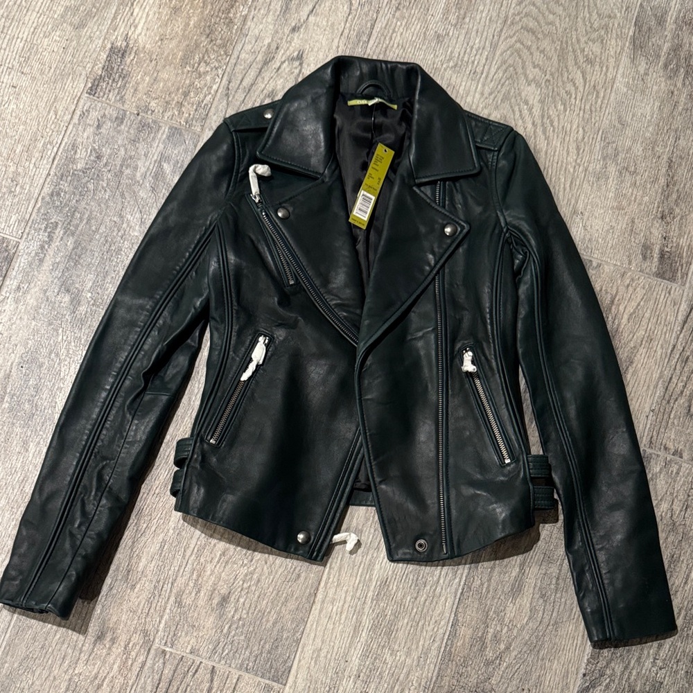 Giani Bernini Black Leather Jacket